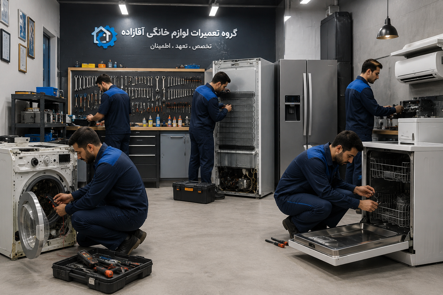 نمایندگی تعمیرات یخچال فریزر آقازاده